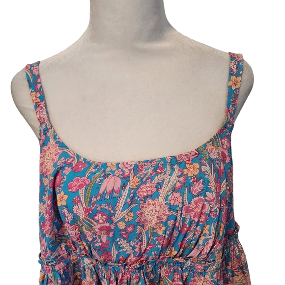 NEW Anthropologie | Plenty by Tracey Reese Pink Meadow Peplum Floral Tank - Picture 3 of 13
